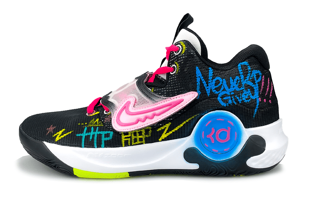 Nike KD Trey 5 X Cushioning Abrasion Resistant Lightweight Low Top Basketball Shoes Men's Black Pink