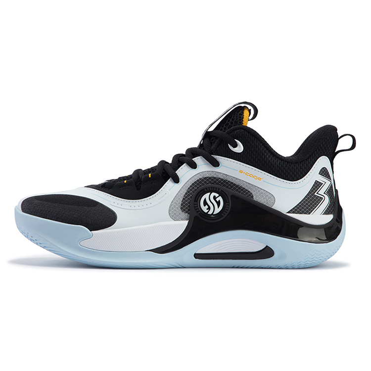 361° Zen Team Yin Yang Cushioning Anti-Slip And Wear-Resistant Low-Top Basketball Shoes Men's White Black