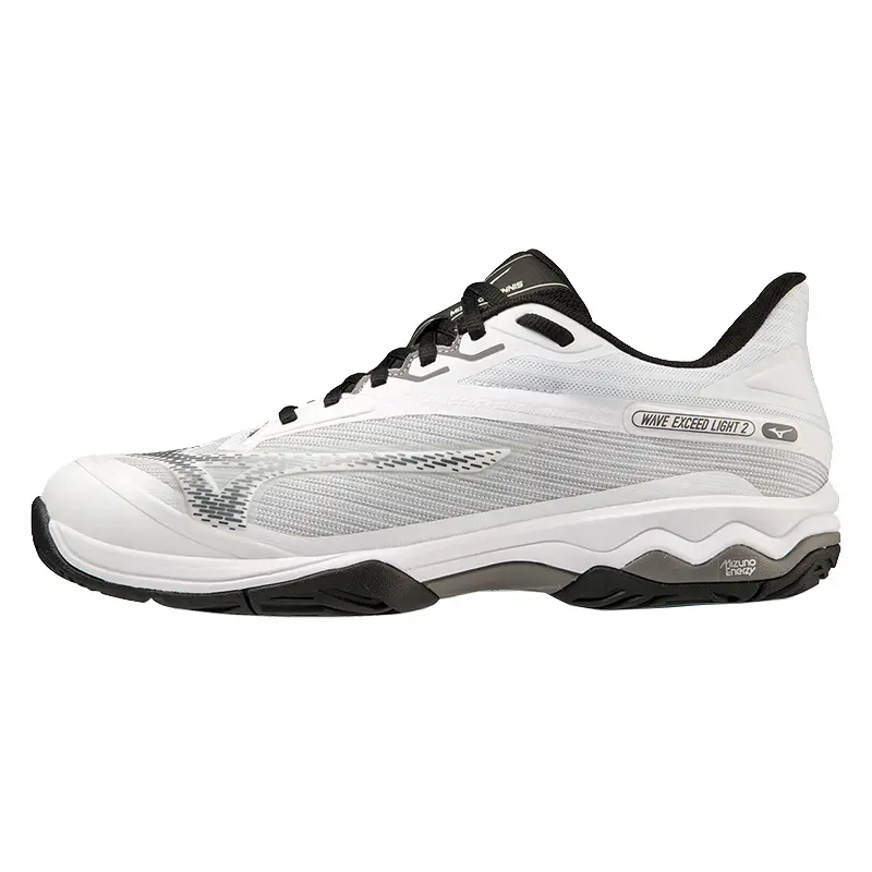 Mizuno Wave Exceed Light 2 Slip Resistant Abrasion Resistant Low top Tennis Shoes Unisex White