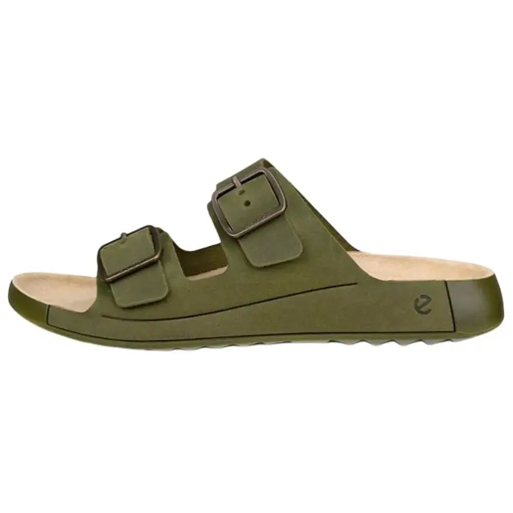 Ecco Abrasion Resistant Slide Slippers Men's Green