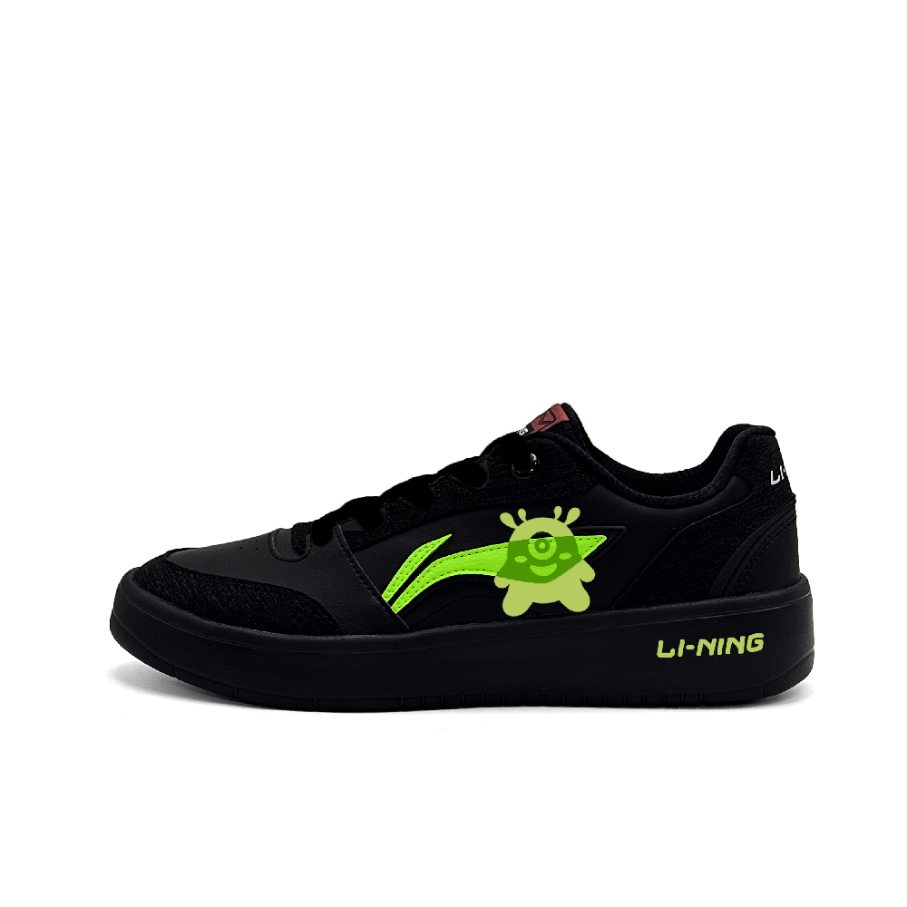 LiNing Yuanbao V3 Abrasion Resistant Shock Absorbers Low Top Skateboard Shoes Men's Black