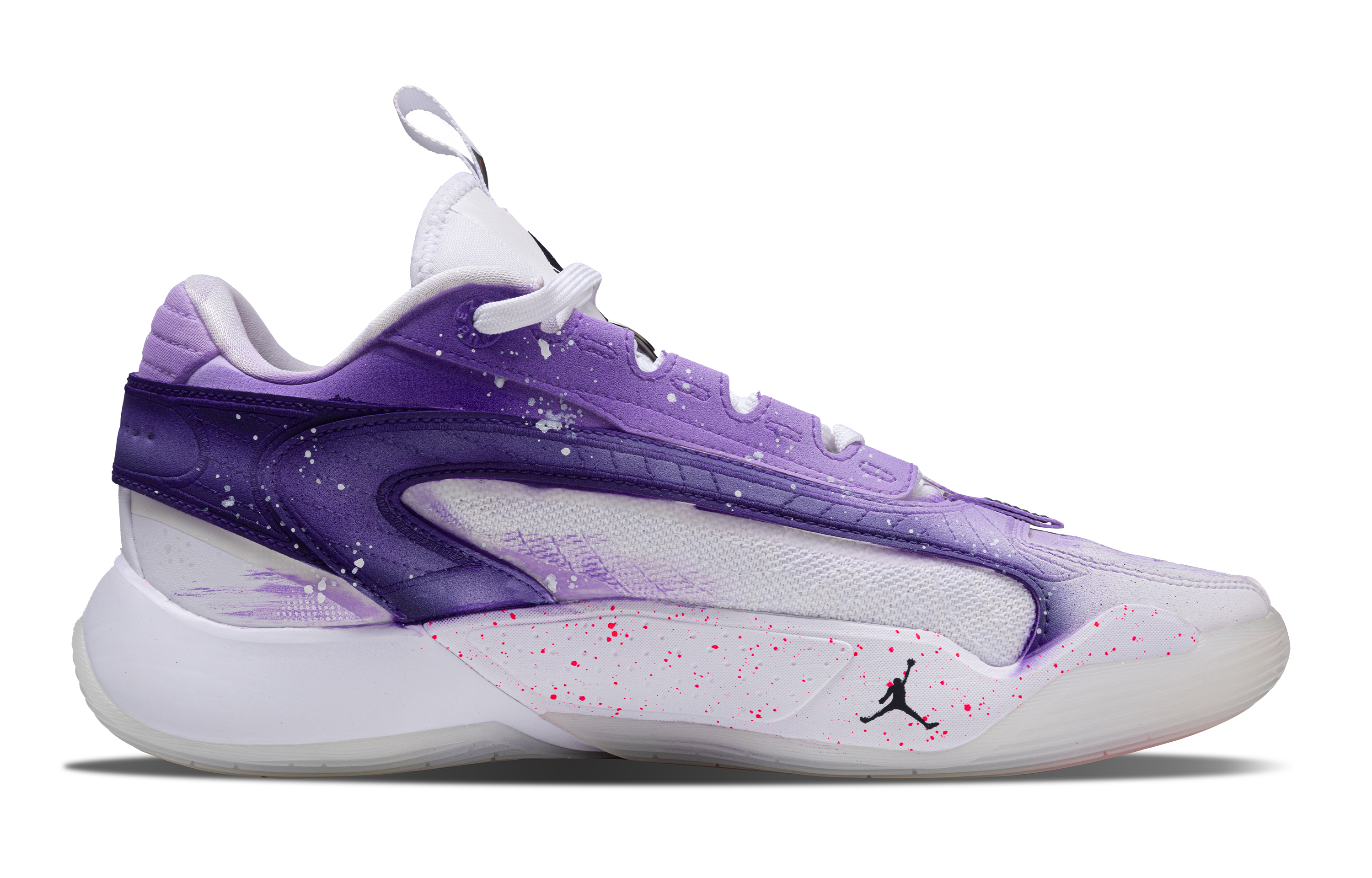 Jordan Luka 2 Aurora Fighter Cushioning, Wear Resistant Low top Basketball Shoes Men's Purple