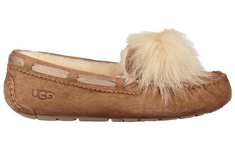 UGG Dakota Pom Pom Slip On Brown Women's купить в интернет-магазине Yoocart с быстрой доставкой по России.
