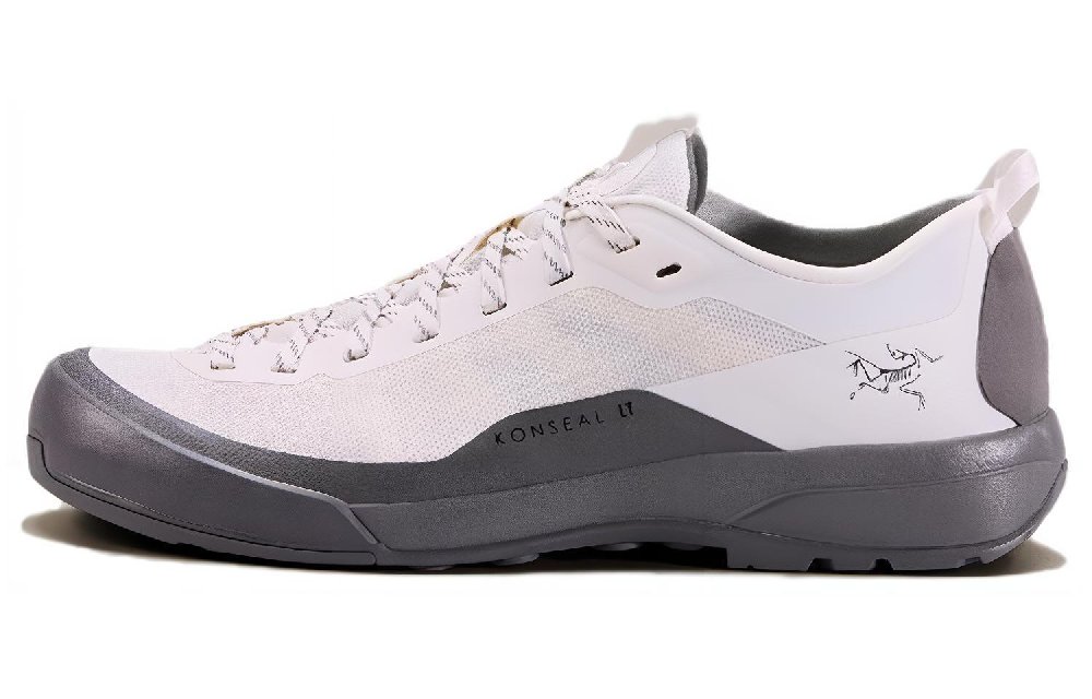 Arcteryx Konseal Lt Anti Slip Wear Resistant Low Top Hiking Shoes Men's White Gray