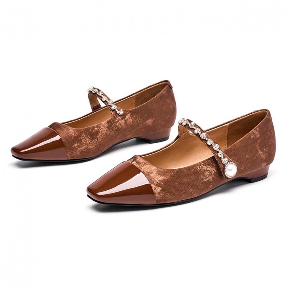 EBLAN Block Heel Mary Jane Shoes Women's Brown купить в интернет-магазине Yoocart с быстрой доставкой по России.