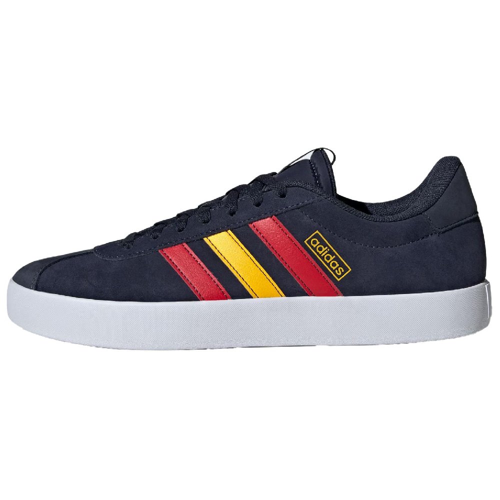 Adidas VL COURT 3.0 Anti-Slip Wear-Resistant Low-Top Skateboard Shoes Unisex Blue Red Yellow