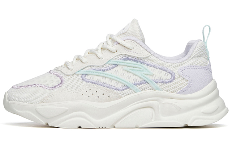 Anta Life Collection Cushioning Anti-Slip And Wear-Resistant Low-Top Casual Shoes Women's White Purple Blue