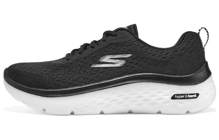 Skechers Go Walk Hyper Burst Anti-Slip Wear-Resistant Low-Top Running Shoes Women's Black White