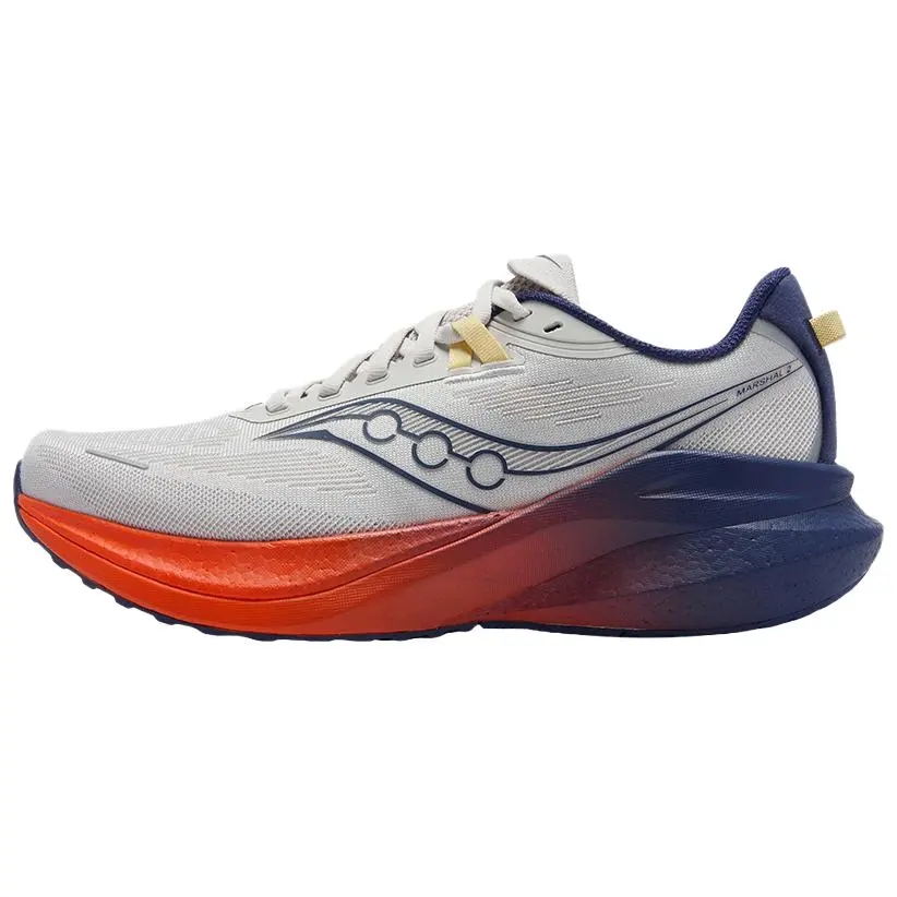 Saucony MARSHAL Ruitou 2 Anti Slip Wear Resistant Low Top Running Shoes Unisex Gray