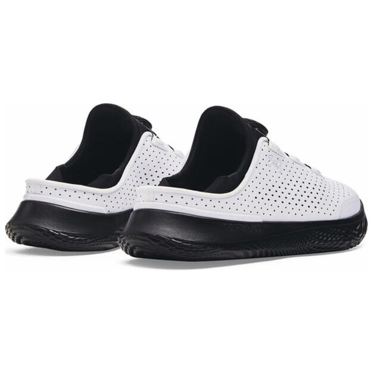 Under Armour Ua Flow Slipspeed Anti-Slip Wear-Resistant Low-Top Training Running Shoes Unisex White Black