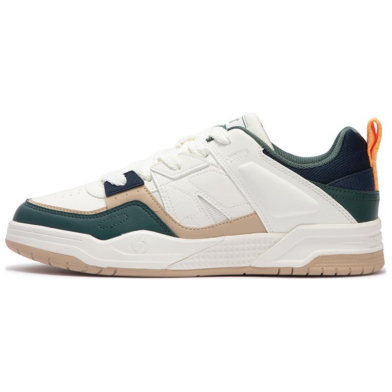 361° Slip-Resistant Low-Top Skateboard Shoes Men's White Green