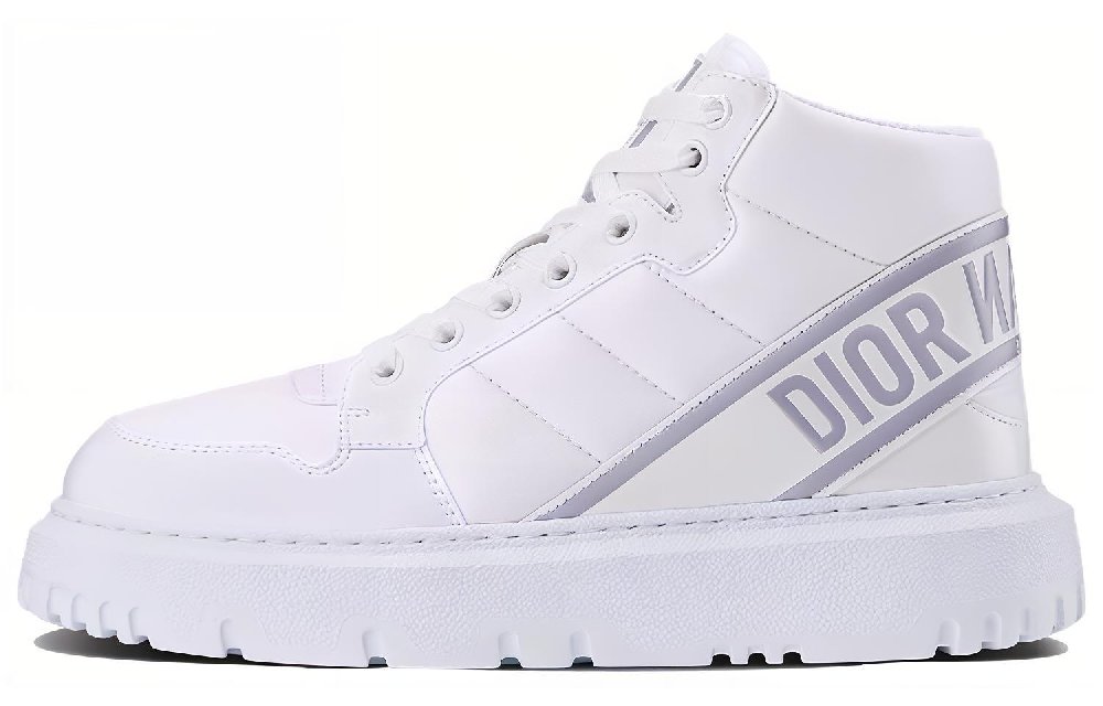 DIOR Women's D-Player 'Quilted Nylon - White Grey'