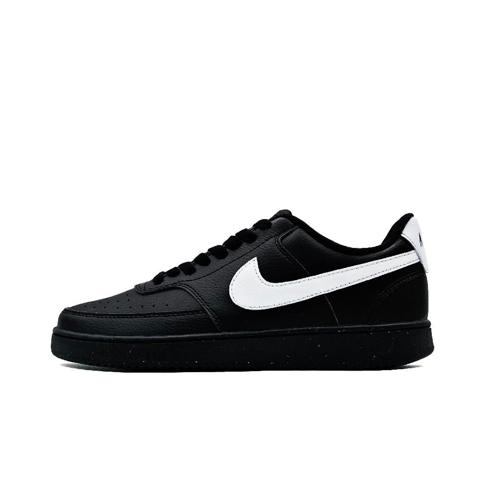 Nike Court Vision Low Tea Black Anti-Slip Wear-Resistant Low-Top Skateboard Shoes Unisex Black White