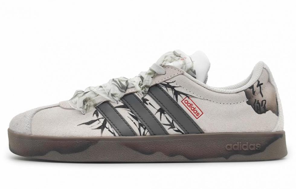 Adidas Neo Vl Court Lifestyle Low-Top Skateboard Shoes Unisex Gray