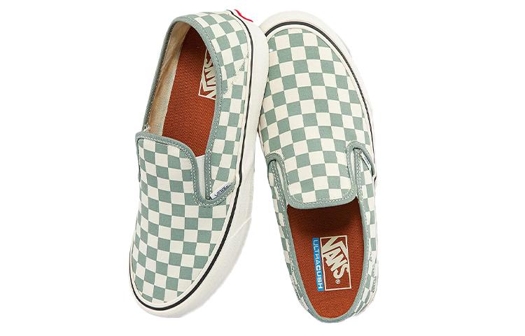 Vans Slip on Low Tops Casual Skateboarding Shoes Unisex Green White купить в интернет-магазине Yoocart с быстрой доставкой по России.