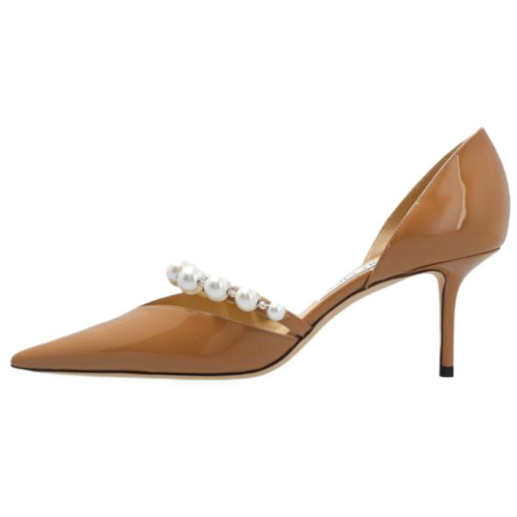 Jimmy Choo Aurelie Slim Heel High Heels 7cm Women's Light Umber