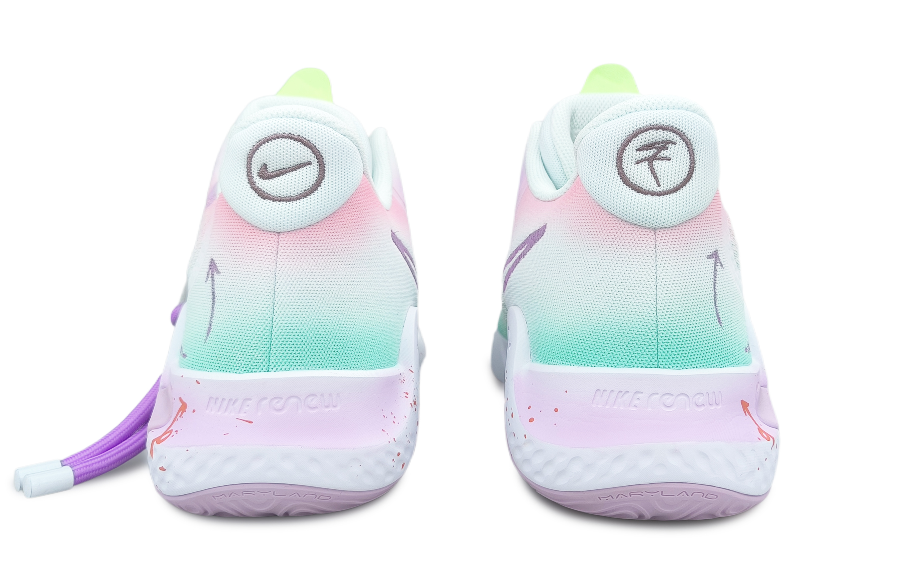 Nike Trey 5 Vintage Basketball Shoes Unisex Mid top Pink/Green/Purple купить в интернет-магазине Yoocart с быстрой доставкой по России.