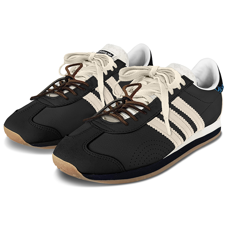 Adidas Originals COUNTRY OG Abrasion Resistant Low Top Casual Shoes Unisex Beige Black
