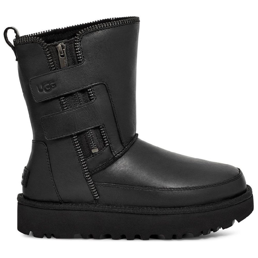 UGG Classic Short Moto Boot Black Women's