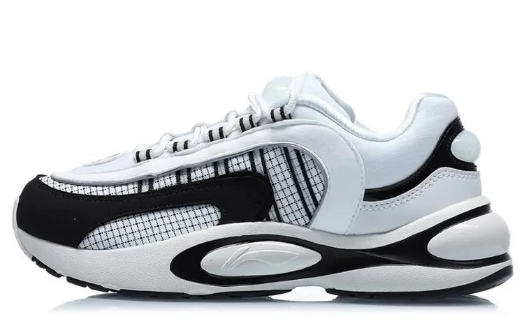 LiNing V8 Slip Resistant Abrasion Resistant Low top Running Shoes Women's White Black