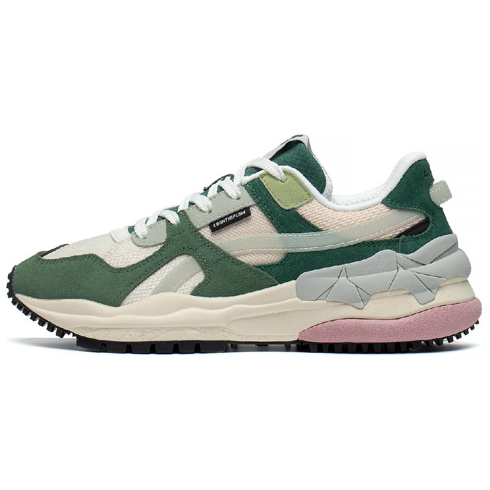 LINING ChengFeng Sport Sneakers 'Beige Green Pink' Women's