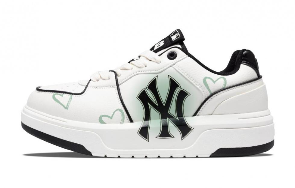 MLB Chunky Liner Love In The Fields Low-Top Skateboard Shoes Unisex White Green