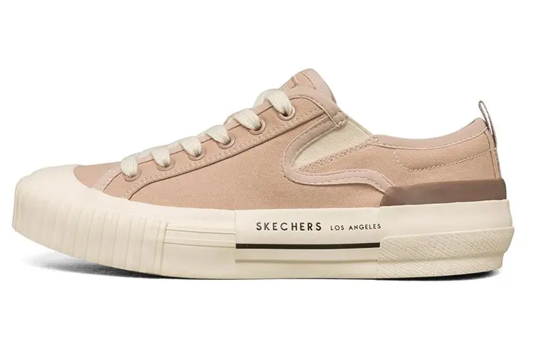 Skechers New Moon Low Top Canvas Shoes Brown Women's