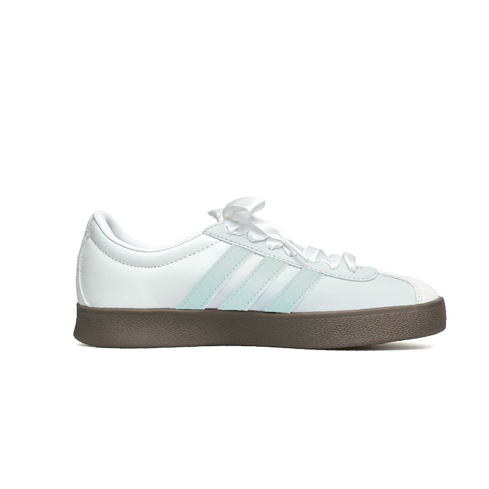 Adidas Neo VL Court 2.0 Anti Slip Wear Resistant Low Top Skateboard Shoes Unisex White Green