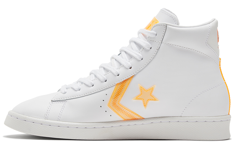 Converse Pro Leather Hi Hi Vis White Flash Orange