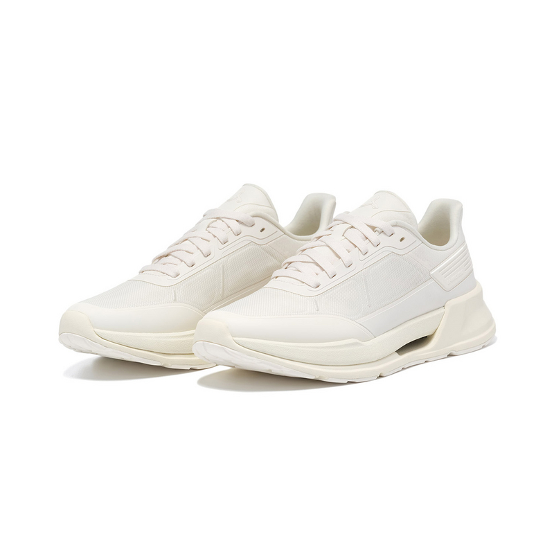 LI NING 1990 Commuter Series Diligently Pursue Low Top Casual Shoes Men's Ecru