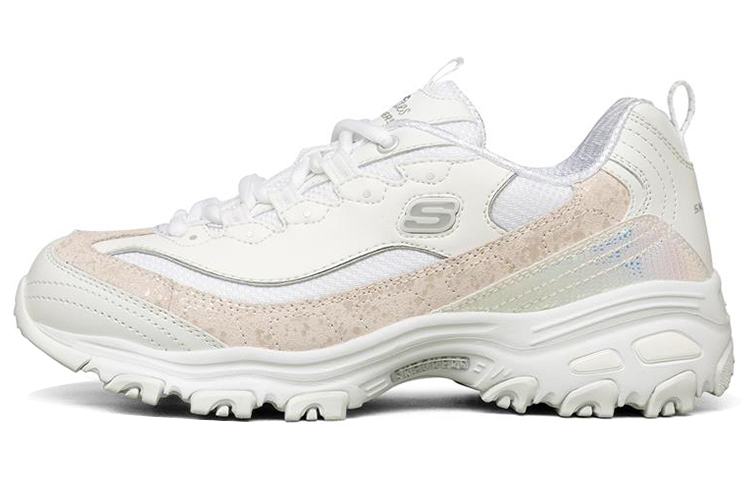 Skechers D'Lites 1.0 Clunky Shoes White Women's