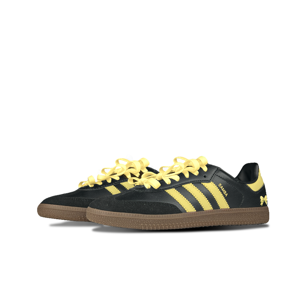 Adidas Originals SAMBA OG Skateboard Shoes Unisex Low Top Black Yellow