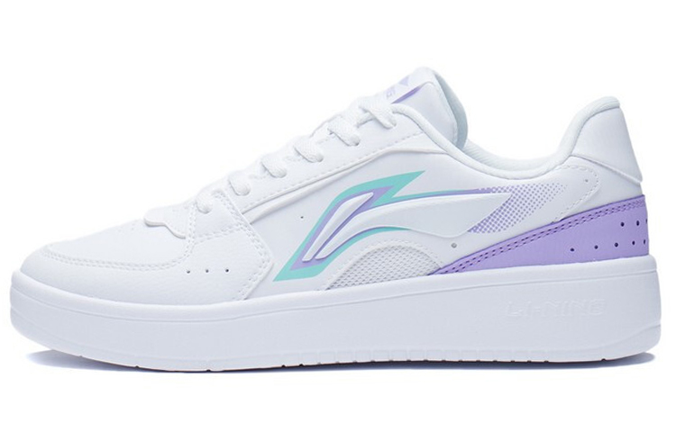 LiNing Galaxy Anti Slip Wear Resistant Low Top Skateboard Shoes Women's Lilac