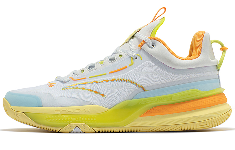 361° DVD1 Spencer Dinwiddie Generation 1 Cushioning Wear-Resistant Low-Top Basketball Shoes Men's White Yellow