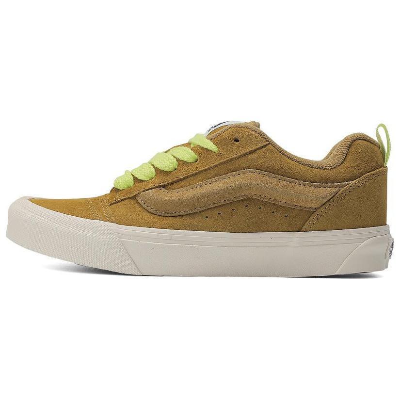 Vans Knu Skool Skateboard Shoes Unisex Low-Top Brown/Yellow