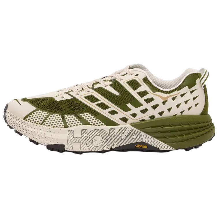 HOKA ONE ONE SPEEDGOAT 2 Slip Resistant, Breathable, And Supportive Low top Running Shoes Unisex Moss Green
