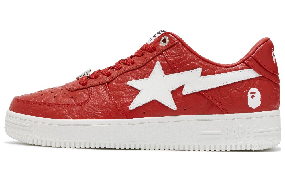 BAPE A BATHING APE Bape Sta Low #3 Line Camo Red