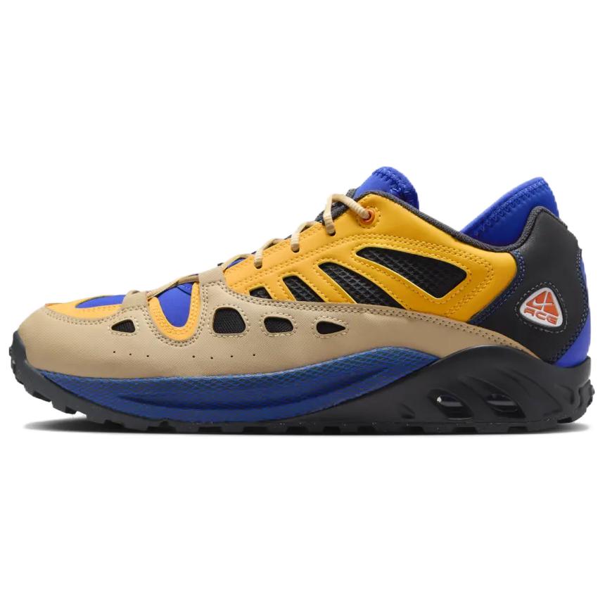 NIKE Трекинговые ботинки Low Top Синий/желтый Унисекс