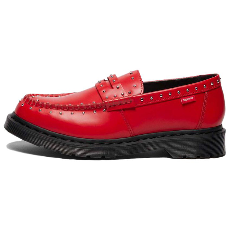 Dr. Martens Studded Penton Loafer Supreme Red