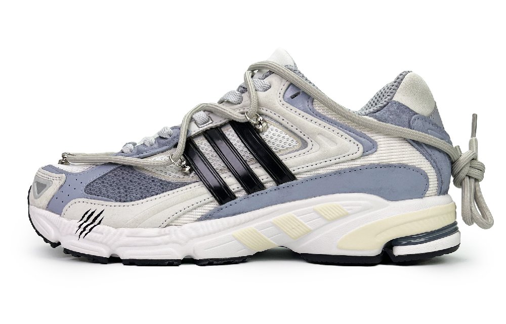 Adidas Originals Response Cushioning Anti-Slip And Wear-Resistant Coverage Low-Top Running Shoes Unisex Blue Gray Black