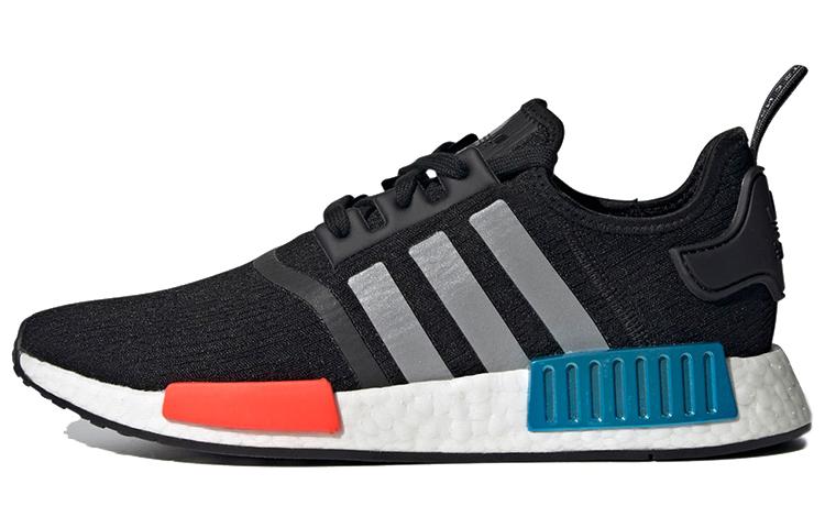Adidas Nmd R1 Black Silver Solar Red