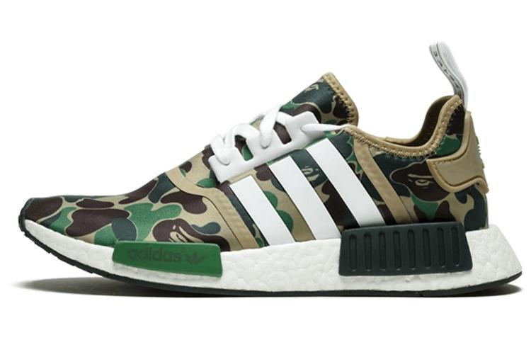Adidas Originals Nmd R1 Bape Olive Camo