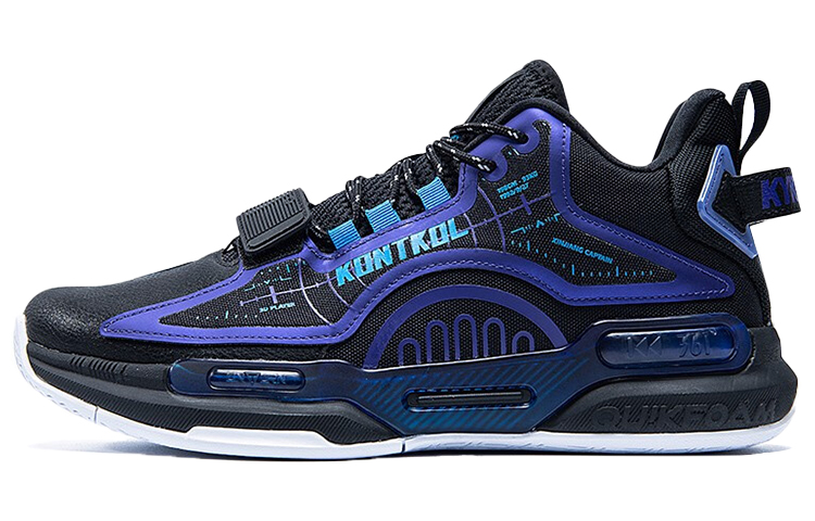 361° Mid Top Performance Basketball Shoes Men's Black Purple