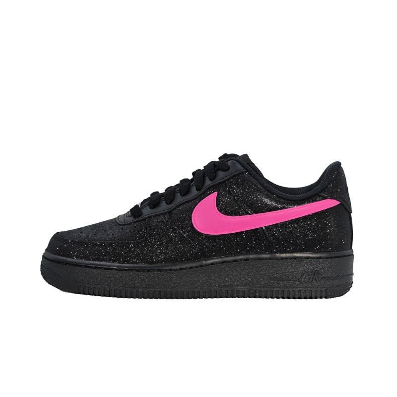 Nike Air Force 1 Bright Pink Baby's Breath Lightweight Low Top Skateboard Shoes Men's Black Pink