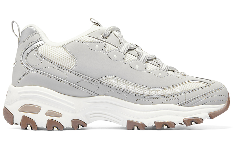 Skechers D'lites looking Glass Marathon Running Shoes 'Grey White Brown' Women's купить в интернет-магазине Yoocart с быстрой доставкой по России.