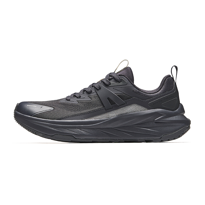 Anta Running Collection Non-slip Wear-resistant Shock Absorption Low-Top Casual Running Shoes Men's Gray Black