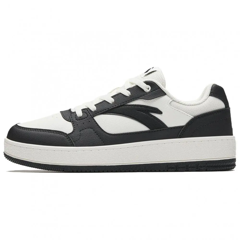 Anta Original 2 Wear resistant And Lightweight Low top Skateboard Shoes Women's Black White