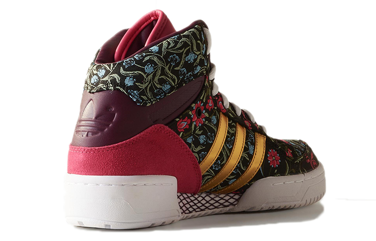 Adidas Originals Metro Attitude Coverage Slip Resistant Mid Top Skateboard Shoes Women's Black Red Patchwork