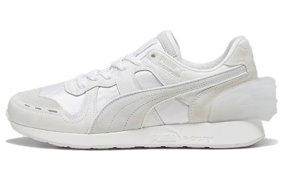 PUMA RS-100 Anti-Slip Wear-Resistant Low-Top Casual Shoes Unisex White Gray