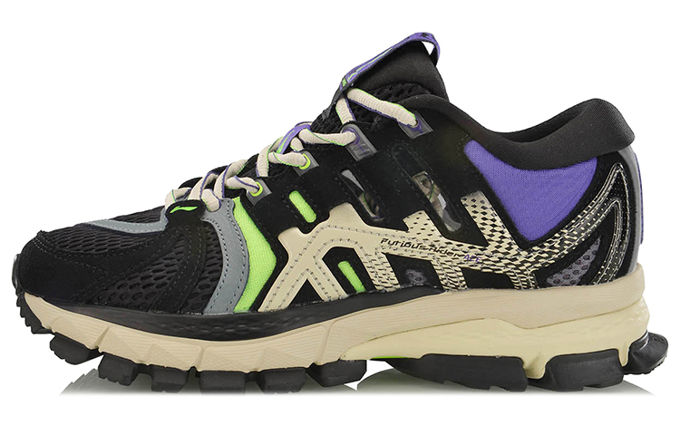LiNing Running Shoes Men Low-Top Black/Green